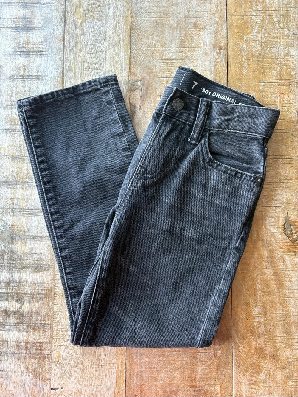 NWOT Gap Boys Black Denim Jeans size 7